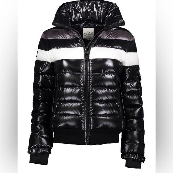 SAM. Starburst Single Stripe Down Nylon Puffer - Picture 1 of 8